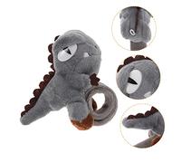 ERINGOGO Cute Dinosaur Slap Bracelet for Fuzzy Stuffed Animal Wristband Jungle Party Favor Versatile Accessory for Comfortable Wear Grey