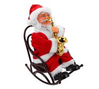 ERINGOGO Cute Santa Doll Christmas Party Xmas Ornament Christmas Party Favors Lovely Santa Xmas Elements Electric Cartoon Red
