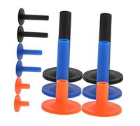 ERINGOGO Cymbal Sleeves for Drums 12Pcs Plastic Drum Accessories Multi-Size Blue 5CM Black 6.2CM Orange 6.2CM Protection for Cymbals Essential for Practice Performance and Recording