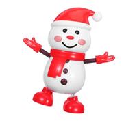 ERINGOGO Dancing Snowman Figurine Electric Moving Christmas for Holiday Decor for Office Home and Car Safe Construction for Festive Parties and Gatherings