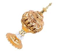 ERINGOGO Decorative Incense Holder Iron Portable Censer with Exquisite Golden Design for Home and Hotel Use to Create a Comfortable Atmosphere and Artistic Ambience