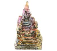 ERINGOGO Delicate Bismuth Crystal Specimen Rainbow Mineral Stone for Desktop Table Decor Unique Gemstone Ornament for Crystal Collectors and Living Decoration