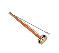 ERINGOGO Delicate Portable Yin Qing Copper Percussion Instrument with Handle for Buddhist Meditation Prayer and Rituals Traditional Sound Bowl Bell for Temple and Home Use