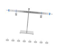 ERINGOGO Demonstration Balance Lever Alloy Math Manipulative with Stable Aluminum Support for Classroom Physics Teaching Includes Lever and Hook Weights for Early Math and Science