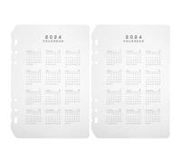 ERINGOGO Detachable Notebook dividers Calendar Binder Separator 2pcs PP Transparent Frosted Divider Panel for journals and notebooks for Easy Reference