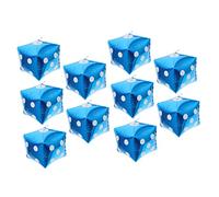 ERINGOGO Dice Foil Balloons Party Decorations 24-inch Blue Jumbo Dice Balloons for Theme Game Night Party Supplies 10pcs