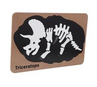 ERINGOGO Dinosaur Fossil Bone Wooden Puzzle for Engaging Dino Skeletons Puzzle for Years Educational Montessori Plaything for Dinosaur Enthusiasts Promotes Social Interaction and