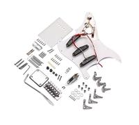 ERINGOGO DIY Electric Guitar Kit White St Style with Full Bridge System and Accessories, Complete Guitar Building Kit for Beginners and Enthusiasts