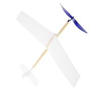 ERINGOGO DIY Foam Airplane Model Kit with Rubber Band Power, Educational Aircraft Launch and Adults, Lightweight Painted Foam Glider for Outdoor Play and Party