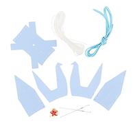 ERINGOGO DIY Leather Origami Crane Pendant Kit with Pre Punched PU Leather Easy Sewing Craft for Car Interior Decor Beginner Friendly Handmade Gift Material Set