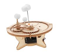 ERINGOGO DIY Solar System Model Kit with Accurate Orbit Simulation Wooden Planets Puzzle for Adults Educational Astronomy and Geography Craft for Science Learning