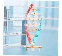 ERINGOGO DIY Wooden Dna Double Helix Model Kit for Classroom Teaching Assembly Science Educational Tool for Students Interactive Biological Learning Prop and Decorative Stem