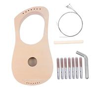 ERINGOGO DIY Wooden Lyre Harp Making Kit String Handmade Musical Instrument Material for Creative Parent Craft Gift Music Enlightenment