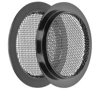ERINGOGO Dobro Guitar Soundhole Cover 2Pcs Metal Sound Hole Screen Lightweight Compact Black Grille Mesh Acoustic Guitar Accessory for Playing The Dobro