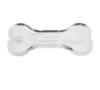 ERINGOGO Dog Memorial Plaque for Garden and Outdoor Use, Lasting Tribute Bone Shaped Acrylic Pet Monument and Easy to Maintain Keepsake for Dog Owners