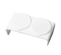 ERINGOGO Double Cup Nail Dappen Dish for Monomer and Acrylic Nails with Lid Dual Compartment for Professional and Brush Cleaning