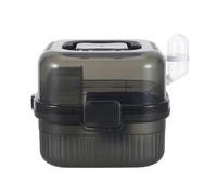 ERINGOGO Double-layer Portable Hamster Carrier with Ergonomic Handle for Small Pets Impact-resistant Travel Cage for Guinea Pigs Ferrets Hamsters Escapeproof Small Animal Carrying Case for