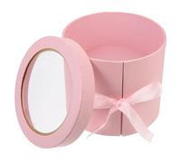 ERINGOGO Double Rotating Small Flower Packaging Box for Birthday and Valentine S Day Elegant Storage Box for Roses and Bouquets Portable Floral Display Case for Couples and Special