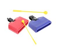ERINGOGO Drummer Accessories Percussion Mounts for Drum Set Accessories, 2 Sets Plastic Metal Jam Blocks with Easy Installation, Portable Design and Natural Sound for Beginners and Kids