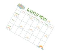 ERINGOGO Dry Erase Sticky Board Kitchen Fridge Whiteboard Reusable Weekly Menu Planner for Refrigerator Self Adhesive Calendar Writing Pad Home Organization and Meal Planning Aid