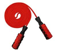 ERINGOGO Duplex Bearing Weighted Jump Rope Red Skipping Rope for Adults and Students Fitness Training with High Rotation Power