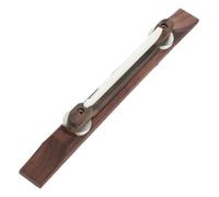 ERINGOGO Ebony Archtop Guitar Bridge Bone Saddle, Flat Bottom and Smooth Surface, Coffee Wood Material, Special Custom Designed for Acoustic and Jazz Guitar Parts