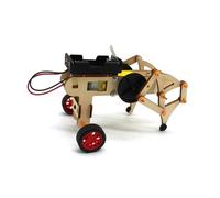 ERINGOGO Educational Assembly Robot for Original Wood Color DIY Scientific Experiment Set Safe Smooth Material Stem Learning Kit for Boys and Enhances Thinking and Practical Skills
