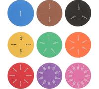ERINGOGO Educational Fraction Circles 18pcs Eva Foam Learning Props for Classroom Math Study Kit Fraction Tray Teaching Aid Random Color Random Color