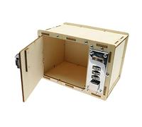 ERINGOGO Educational Password Lock Box DIY Kit for Natural Wood Craft for Skill Development Safe and Mechanical Code Storage Case Birthday Creative