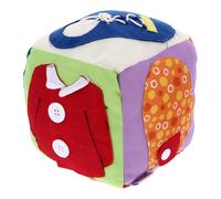ERINGOGO Educational Plush Early Learning Colorful Dice Soft Developmental Puzzle 1 PC Practical Cognitive Building Block
