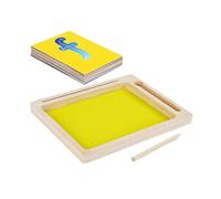 ERINGOGO Educational Sand Writing Tray for Early Learning Montessori Alphabet for Fine Motor Skills Development and Creative DIY Art Activities at Home and Classroom
