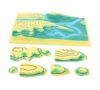 ERINGOGO Educational Terrain Contour Map Model for Geography Learning Detailed Topographic Teaching Aid with Precise Elevation Lines for Junior High School Students Science Fair Projects