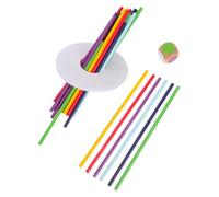 ERINGOGO Educational Wooden Balancing Sticks Set for Fine Motor Skill Development Portable Lightweight Pick Up Sticks Game Enhances Sensory Integration and Creativity Cognitive Play for