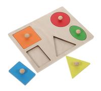 ERINGOGO Educational Wooden Block for Kindergarten Shape Teaching Aids with Bright Colors Enhances Memory Practical Skills Thinking for Learning Games