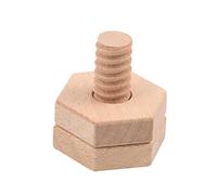 ERINGOGO Educational Wooden Nut Install for Early Learning Shape Matching Game Safe Smooth Material Intelligence Developing Screw for Hand Eye Coordination