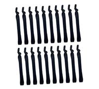 ERINGOGO Elastic Hair Ties for Men 20pcs High Elasticity Adjustable Thin Wrist Hair Bands Black Scrunchies for Ponytail Holders and Styling Accessories