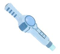 ERINGOGO Elastic Smog Bubble Machine for Heart Stick Safe Smooth Edges Easy Grip Design Fun Birthday Outdoor Play and Parties Light Blue Bubble Blower