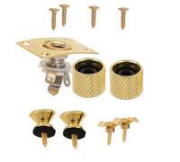 ERINGOGO Electric Guitar Accessory Set with St Boat Shaped Output Jack Plate Strap Buttons Volume Knobs and String Retainer for Stable Tuning and Secure Connection