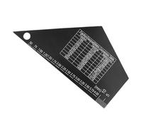 ERINGOGO Electric Guitar Action Gauge String Height Ruler Stainless Steel Sl esign Black Essential Accessory Versatile for Guitarists Suitable for Experienced Guitarist and Beginner