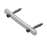ERINGOGO Electric Guitar String Retainer Bar with Screws for Preventing String Slippage, Made of Silver Metal with Smooth Edges, Sleek Minimalist Design for Electric Guitar Accessories