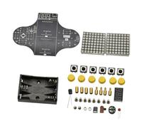 ERINGOGO Electronic DIY Retro Game Console Kit with HD Soldering Practice Kit for Programming and Circuit Learning Easy Assembly with USB and Battery Power Includes Games and Modifiable