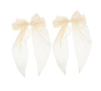 ERINGOGO Elegant Big Hair Bowknot Clip for Special Occasions 2pcs Silk and Iron Hair Clips That Hold Firmly and Decorate Your