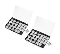 ERINGOGO Empty Magnetic Eyeshadow Palette 2pcs 24-slot and 22-pan Organizer Diy Makeup Tray for Cosmetic Storage, Refillable Eyeshadow Palette Suitable for Professional Artists and Travel Use