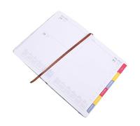 ERINGOGO English Schedule Book Planner with Elastic Band Academic Notebook for School Office Use Practical Writing Notepad for Daily Planning Notes Organizing Blue Cover
