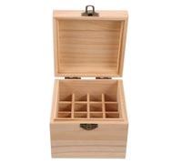ERINGOGO Essential Oil Packaging Box Perfume Essential Oil Organizer Fragrance Travel Container Fragrance Carrier Case Wooden Nail Polish Case Khaki