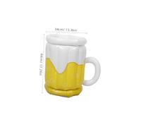 ERINGOGO Extra Large Inflatable Party Beverage Cooler Bucket Lightweight PVC Ice Bucket with Decorative Beer Mug Design for Summer Beach and Hawaiian Parties