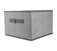 ERINGOGO Fabric Storage Cube Clothes Storage Case 16l Non-woven Square Grey for Bedroom Bathroom