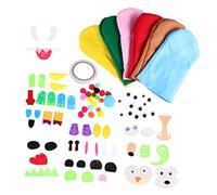 ERINGOGO Felt Hand Puppets DIY Craft Kit for Parent Activities Kindergarten Art Class Supplies Creative Role Play Set with Animal Features and Decorations Boys