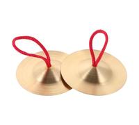 ERINGOGO Finger Cymbals for Lightweight Copper Percussion Instrument for Early Music Education Preschool Rhythm Development and Social Skill Learning