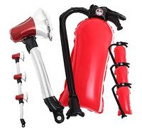 ERINGOGO Fire Extinguisher Balloons Inflatable Firefighter Theme Party Decorations with Fire and Skull Shapes Material Easy to Inflate for Birthday and Firefighting Events